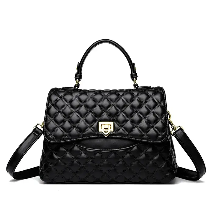 Sacs à main en cuir souple pour femmes, pocommuniste multicouches, sacs à bandoulière Messenger, cré