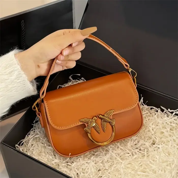 Mini sac à bandoulière élégant rétro avec chaîne de luxe
