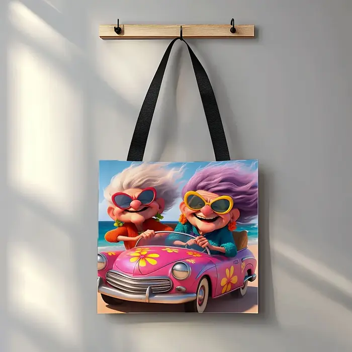 Grand-mère conduite sac à provisions cadeau d'anniversaire pliable mode sac à bandoulière décontract
