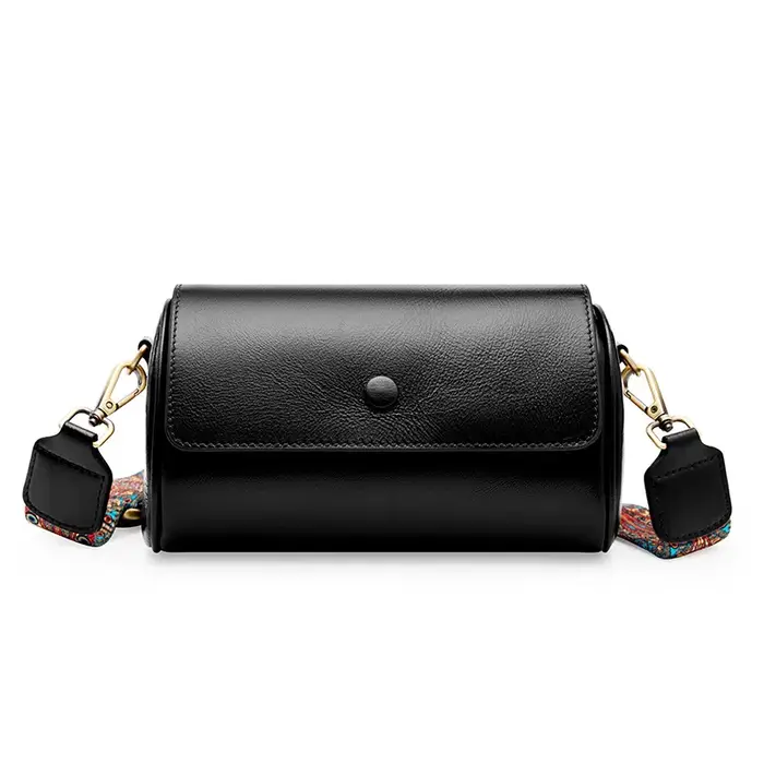 Nouveau sac seau tendance en cuir souple, sac à bandoulière rétro de luxe populaire, sac à main élég