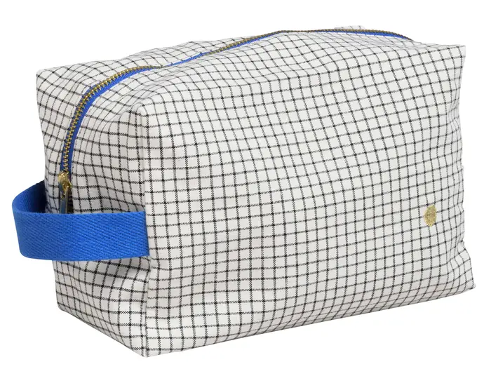 Trousse cube Stylo Bleu L 14 x 22 x 11