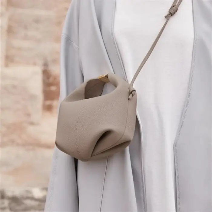 Sac à bandoulière en cuir véritable pour femme, nouveau design tendance, petit format