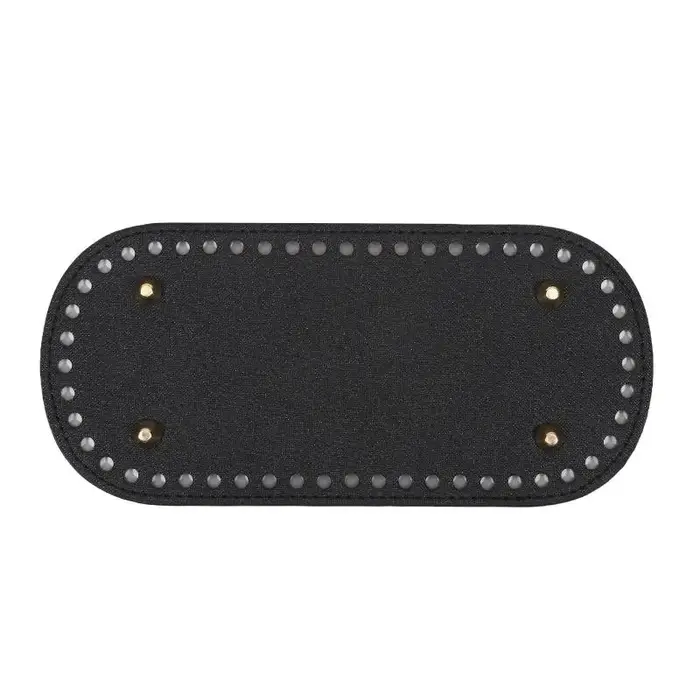 1/3 pièces 21.5x10cm fond Long pour sac tricoté sac en cuir PU Base fond fait à la main avec trous b