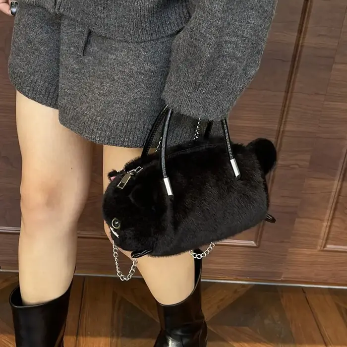 Sac à main pour femme en forme de chat