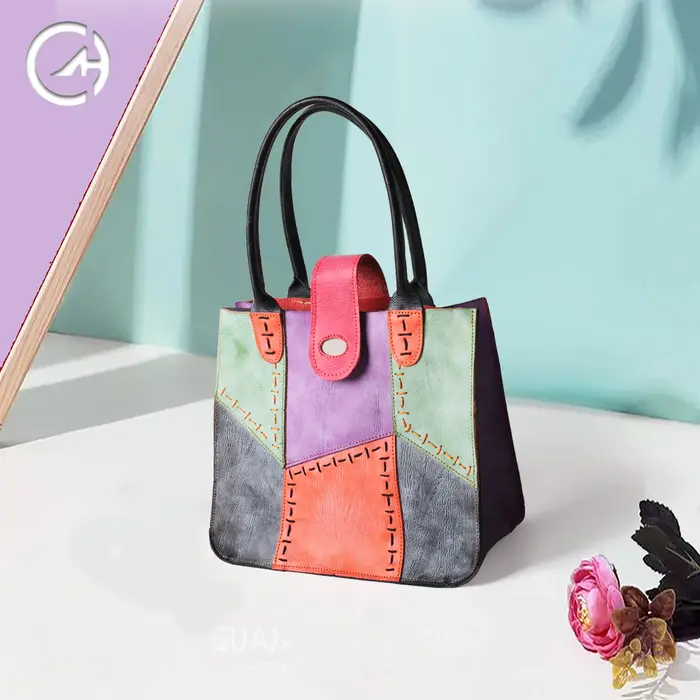 Sac en cuir véritable pour femme