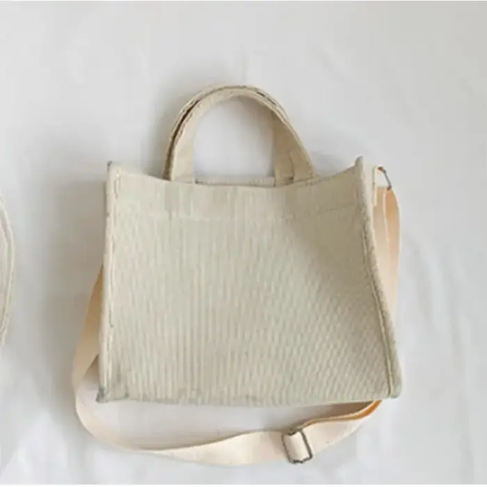Rilibegan sac à bandoulière pour femmes nouveau Style Simple velours côtelé Portable grande capacité sac Ins mode tendance petit sac à main carré