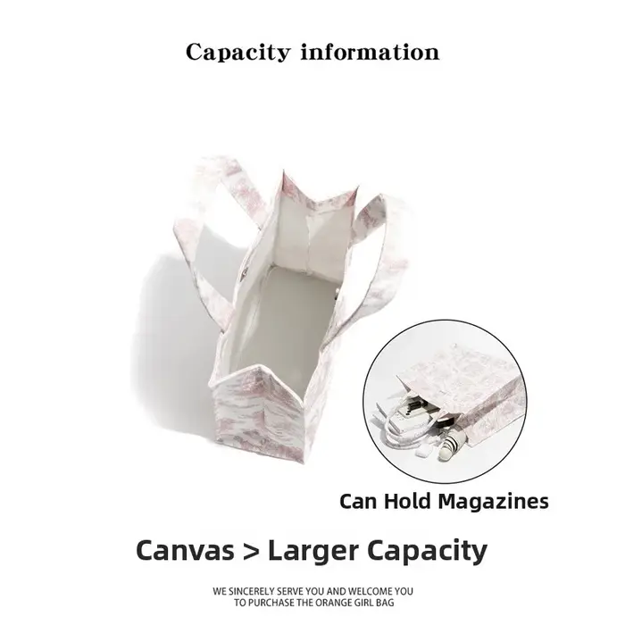 Sac fourre-tout en toile de grande capacité