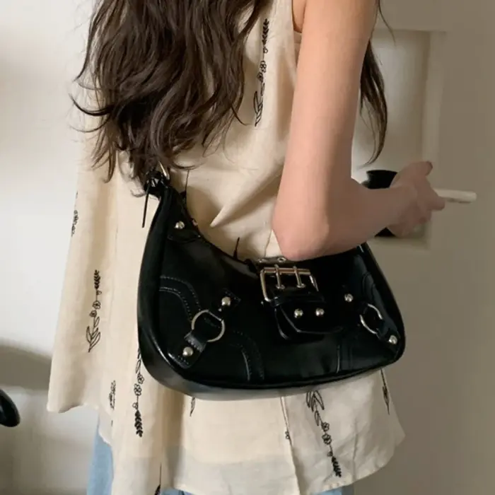 Sac à main femme Maillard tendance printemps 2026 – Sac sous le bras rétro cool pour filles
