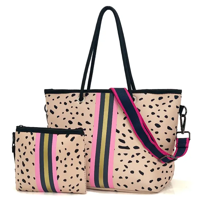 Sac fourre-tout en néoprène grand sac de plage pour femmes piscine sac
