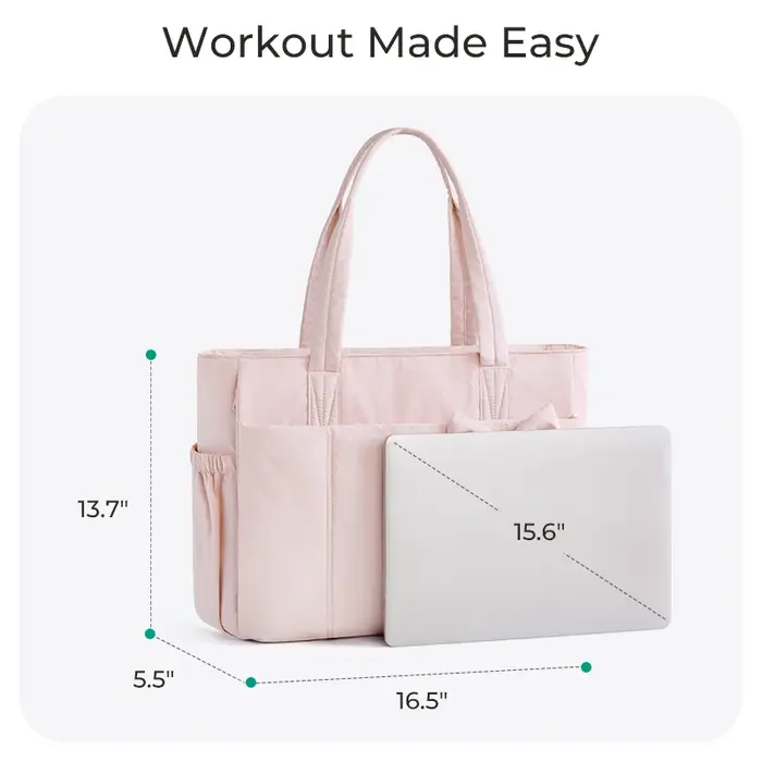 BAGSMART sac fourre-tout rembourré avec nœud décontracté matelassé