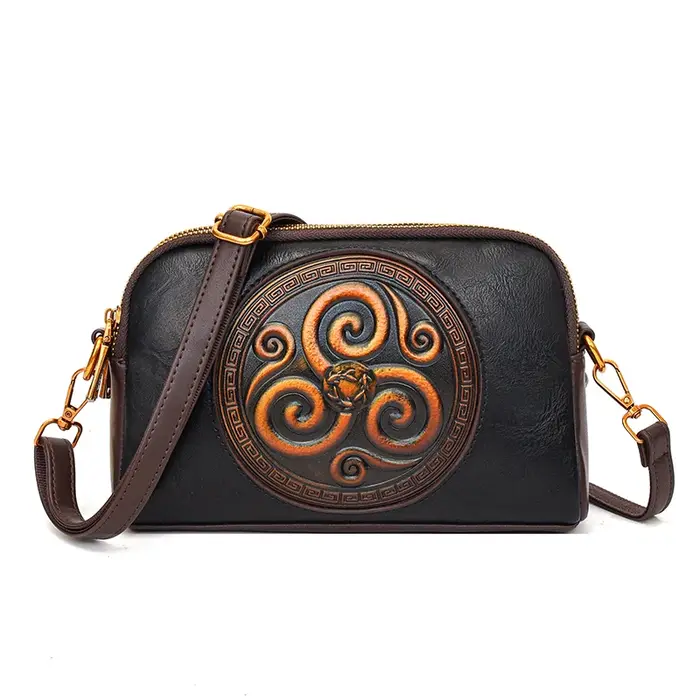 Sacs à bandoulière rétro pour femmes, petit sac luxueux de styliste classique, poche Double couche e