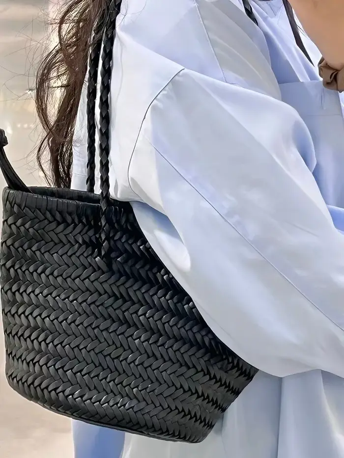 Sac seau en cuir PU fait main