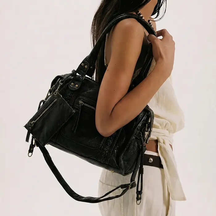 Sac à main vintage style moto rétro