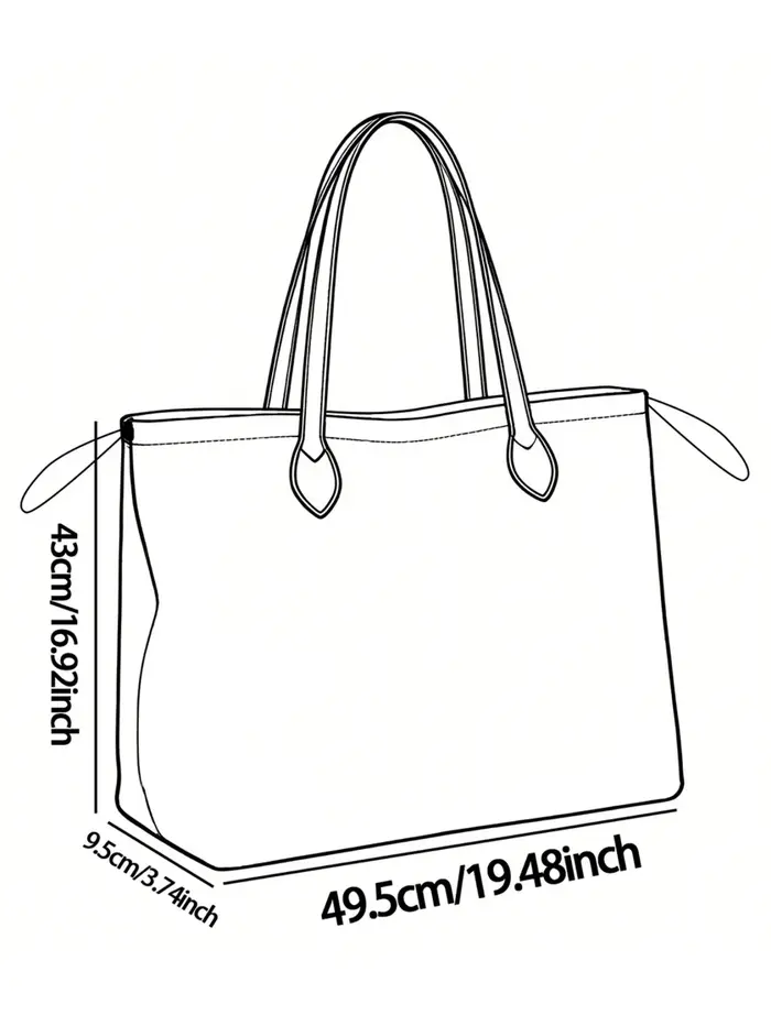 Sac fourre-tout coloré à imprimé chat pour femme