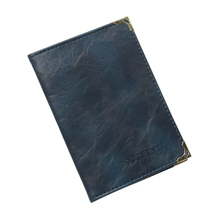Pochette Vintage en cuir Pu pour hommes et femmes, porte-passeport, porte-cartes, pour permis de con