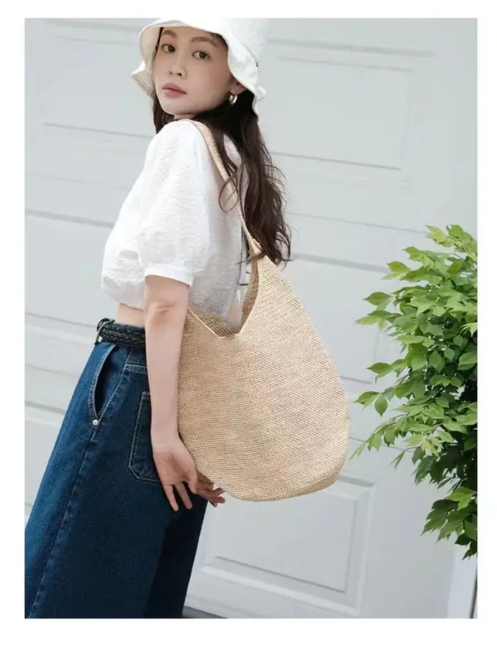 Sac en paille Laffi grande capacité