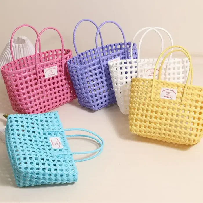 Sac en tissu ajouré de style campagnard