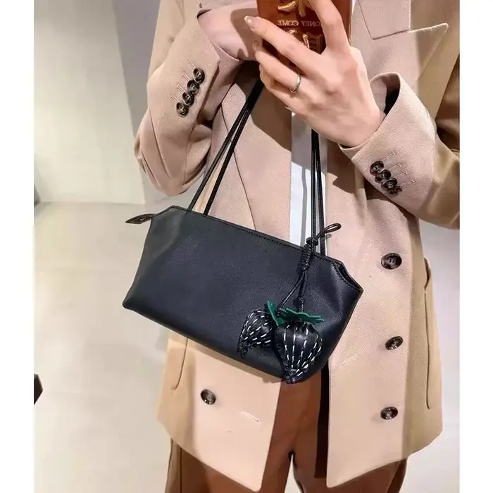 Sac à bandoulière simple en peau de mouton