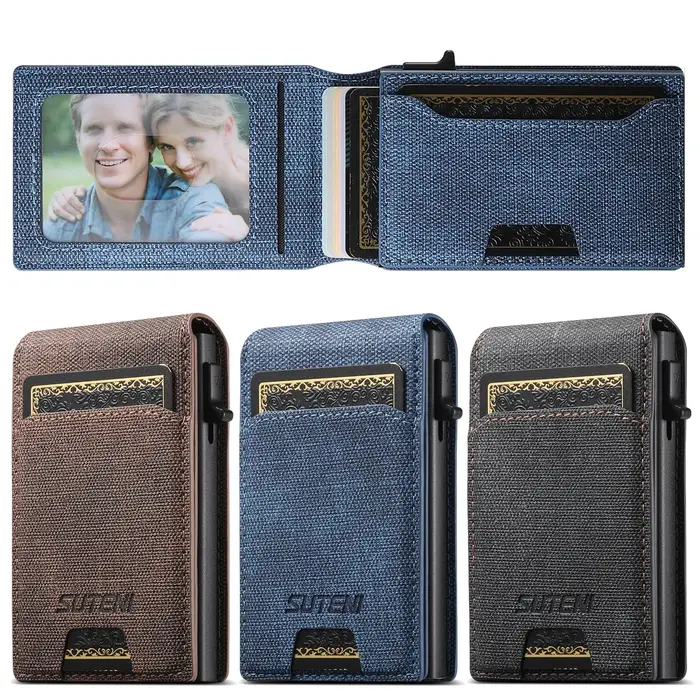 Porte-cartes en cuir PU de haute qualité