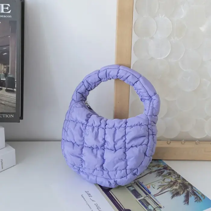 Mini sac fourre-tout bouffant matelassé