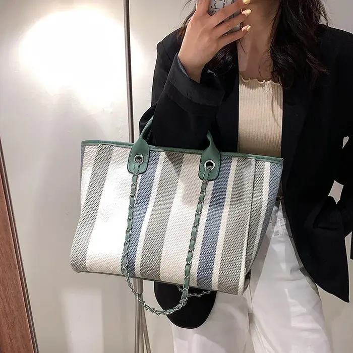 JOBig-Sacs à main en toile de luxe pour femmes