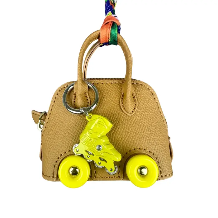 Mini pochette en cuir pour pneus – Adorable étui pour écouteurs en forme de voiture, porte-monnaie e