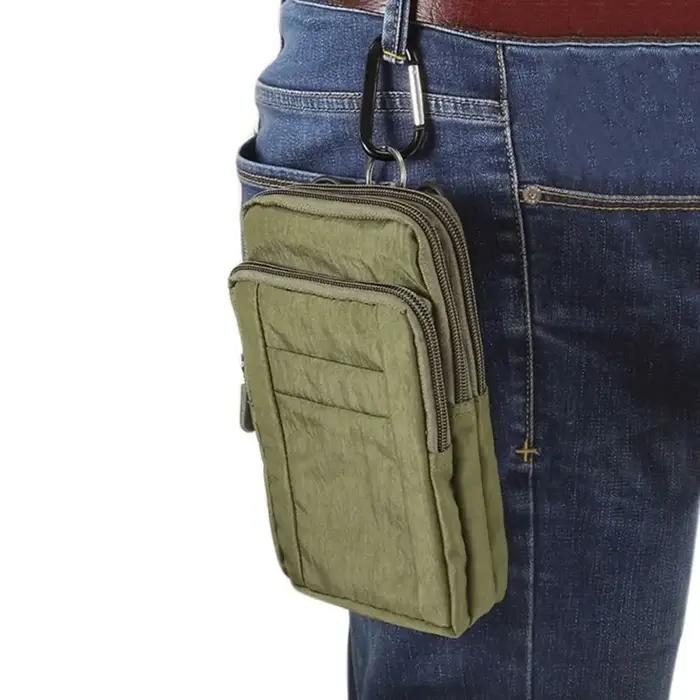 Ceinture de taille pochette pour téléphone extérieur bandoulière trois couches support