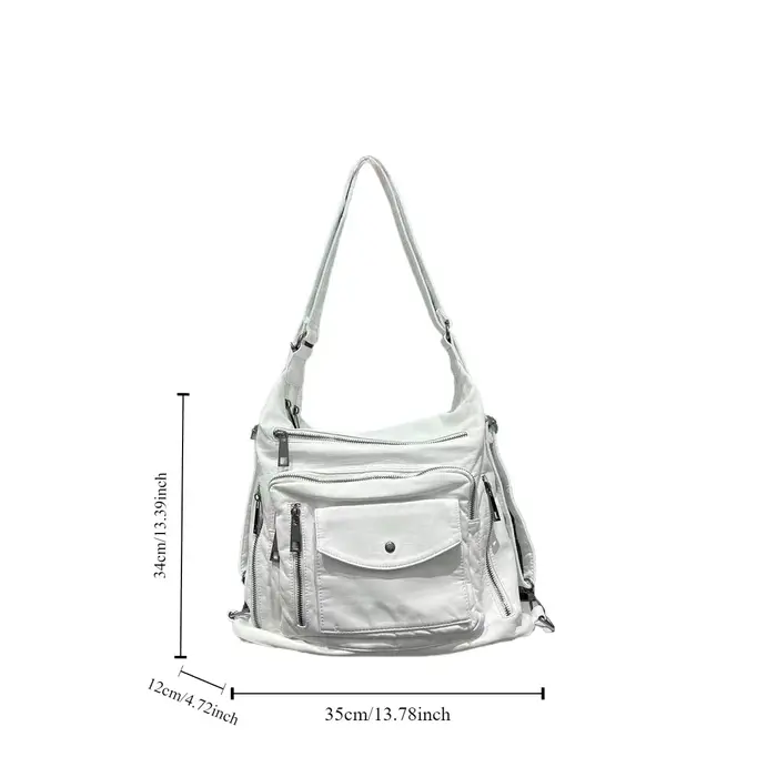 Sac à dos rétro multi-poches pour femme