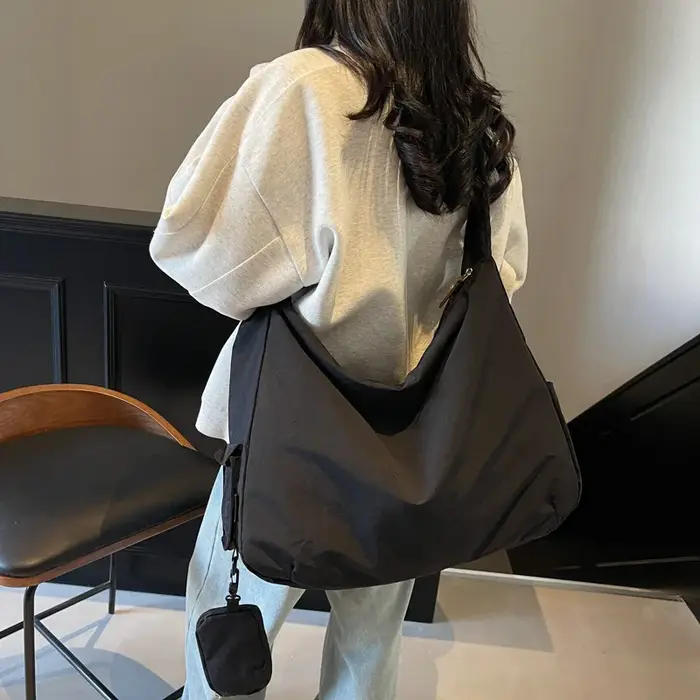 Grand sac à main pour femmes, sac à bandoulière en toile de luxe de styliste, fourre-tout en tissu, 