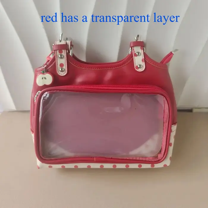Doux Transparent Ita sacs pour Femme point imprimé pomme Sac à bandoulière sous les bras Bolso beau Sac