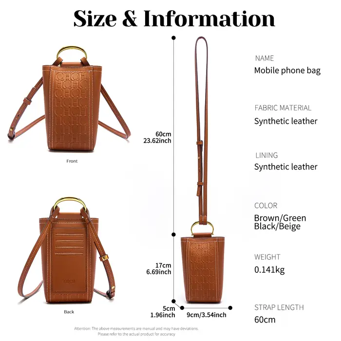 Sac à bandoulière pour téléphone portable, couleur unie, pour cartes de crédit, nouvelle collection