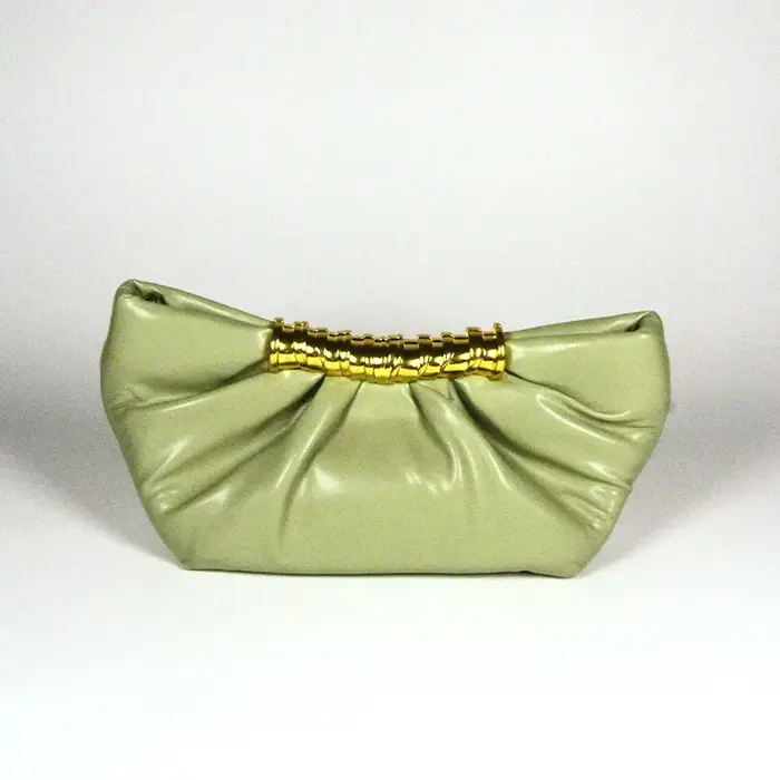 Sac de soirée de luxe en métal en forme de nuage, sac à bandoulière pour femme en PU avec élément pliable, taille moyenne