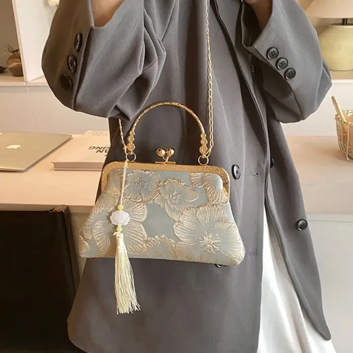 Sac à bandoulière brodé de Style chinois