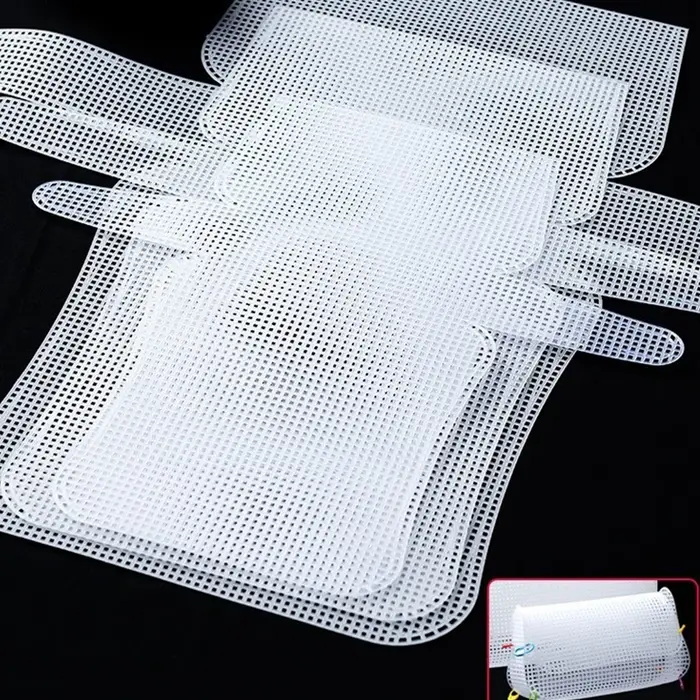 Kit de sac à main Transparent en toile plastique maille