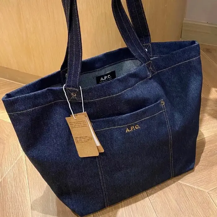 Sac APC, nouveau sac en toile denim pour étudiantes