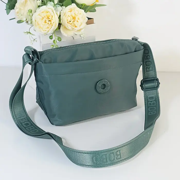 Sacs à bandoulière tendance pour femmes, sac messager, matériau en nylon de haute qualité, 3 poches,