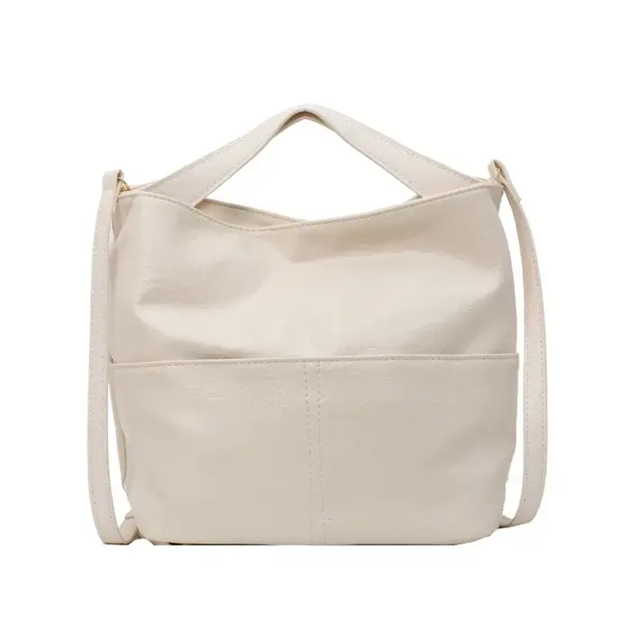 Sacs à main seau en Pu solide et Simple pour femmes, grande capacité, mode polyvalente, sacs à bando