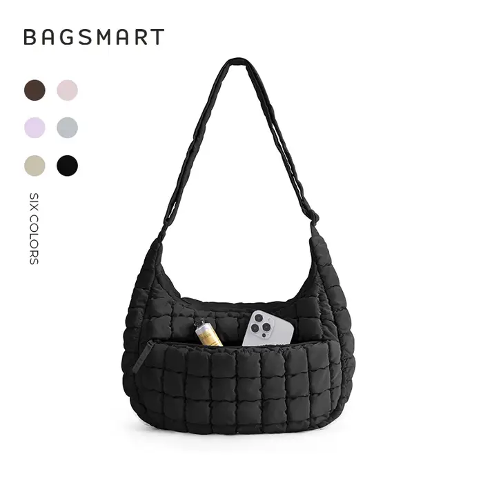 BAGSMART Sac hobo grande capacité pour femme, sac à bandoulière décontracté, léger et imperméable po