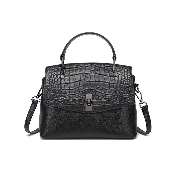 Femmes vache naturelle en cuir véritable sac à main dames peau de vache Vintage luxe fourre-tout fem