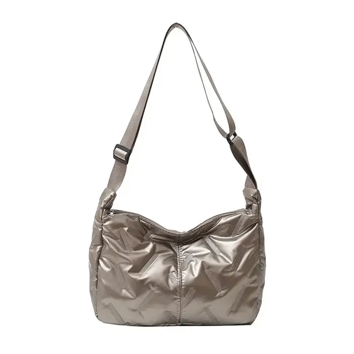 Sac à main en Nylon léger argenté pour filles