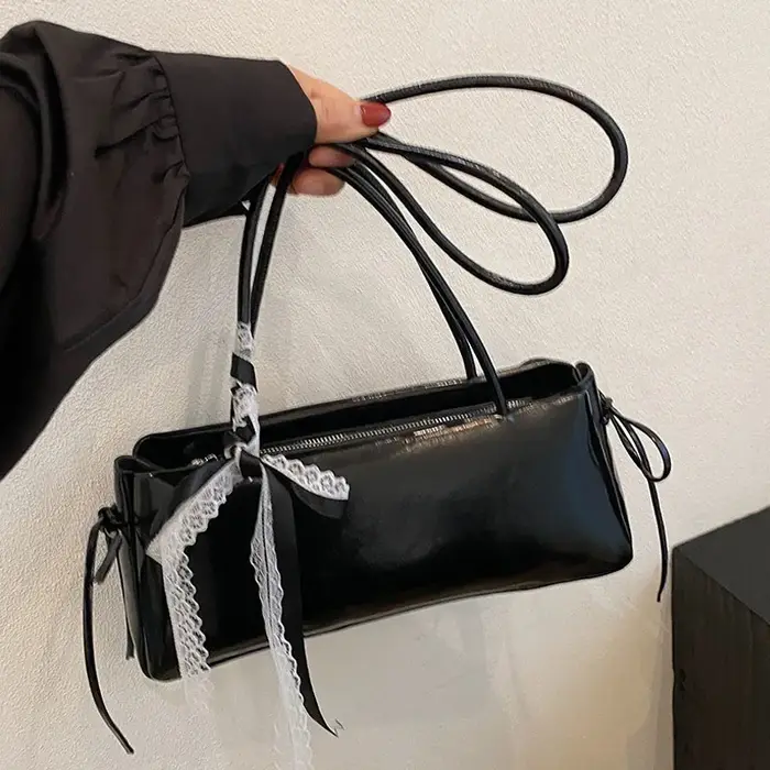 Y2K – sac à main avec nœud en dentelle