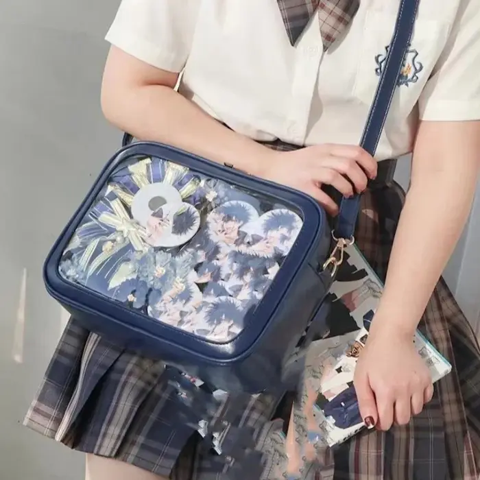 Sacs à bandoulière en cuir PU JK pour lycéennes, sacs à main Itabag transparents pour femmes, sac initié, Bolso, Apanese, nouveau
