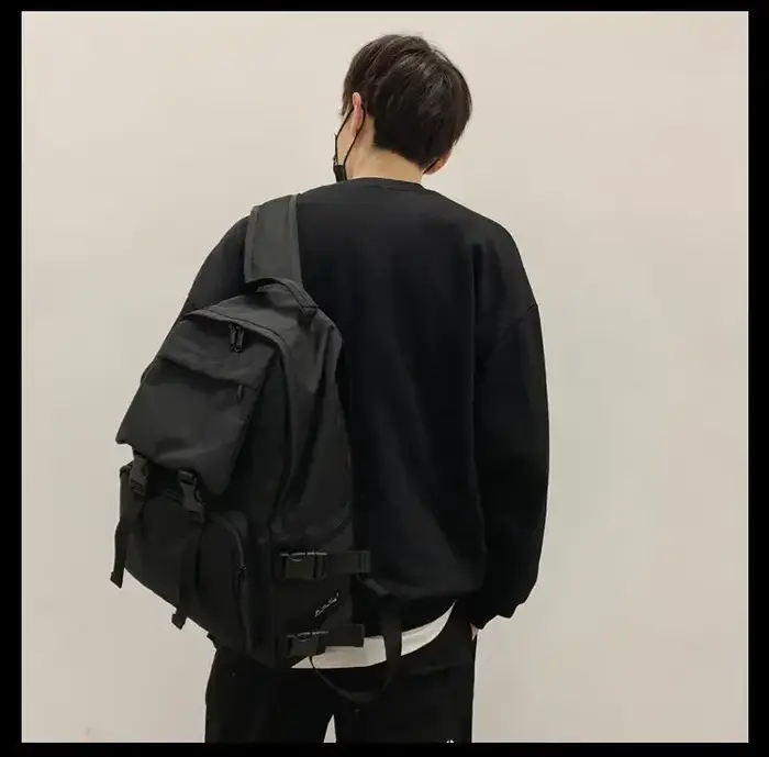Nouveau sens de haut de gamme du cartable femme lycée campus grande capacité sac à dos travail vent sac à bandoulière mâle ins sac