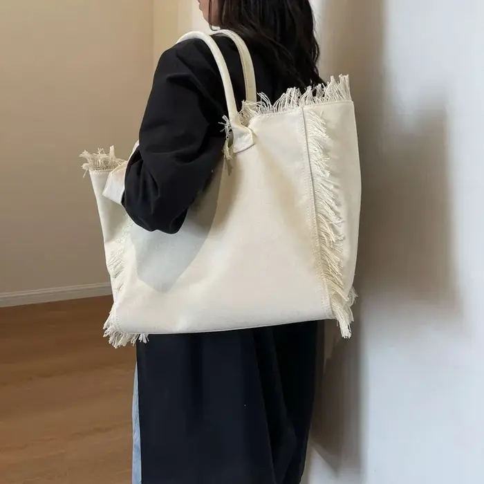 Sacs fourre-tout décontractés à compartiment intérieur pour femmes, grande capacité, poche à fermetu