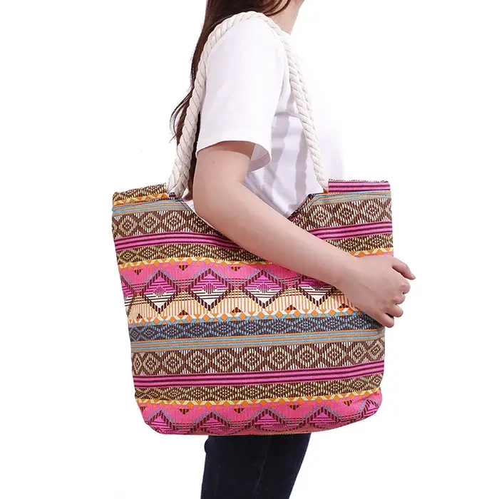 Sac à main en toile rayée pour femmes, décontracté, plage, déjeuner, haute qualité, à la mode, lancé