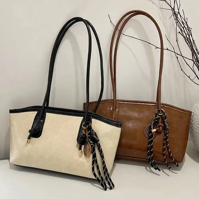 Sac à bandoulière en cuir PU pour femmes Y2K