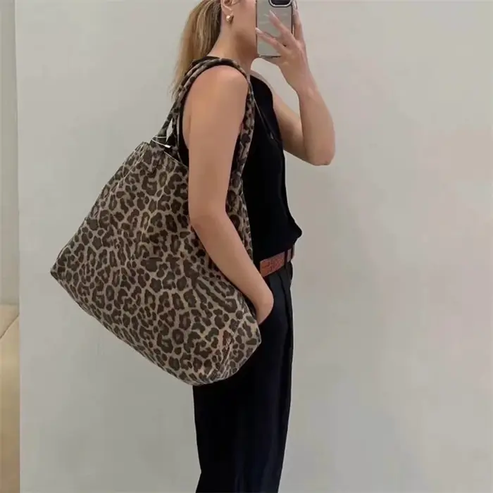 Sac fourre-tout en toile denim pour femme