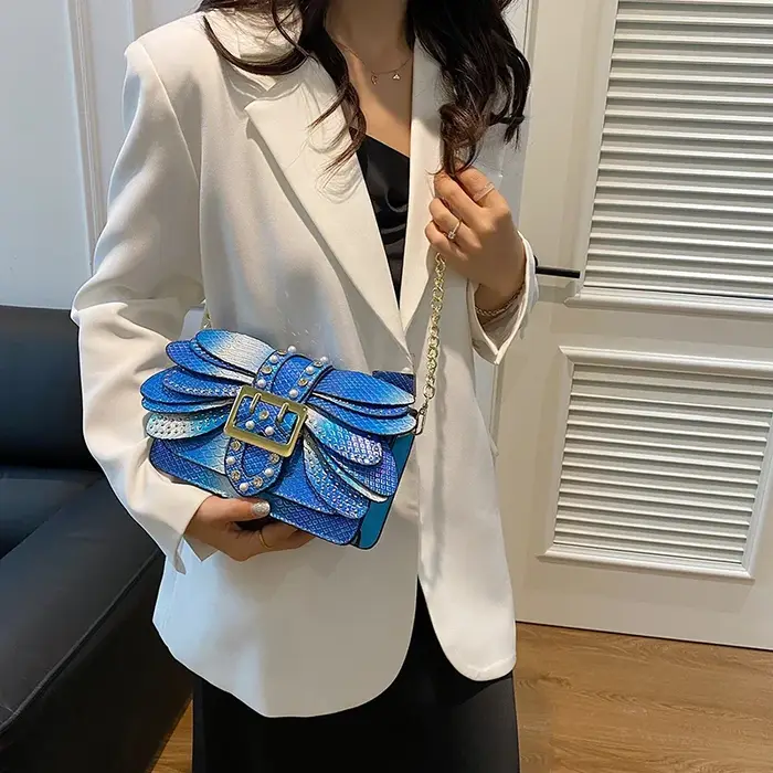 Sac à bandoulière en cuir Pu pour femmes