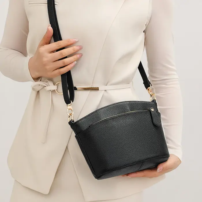 Sac à main en cuir véritable pour femmes