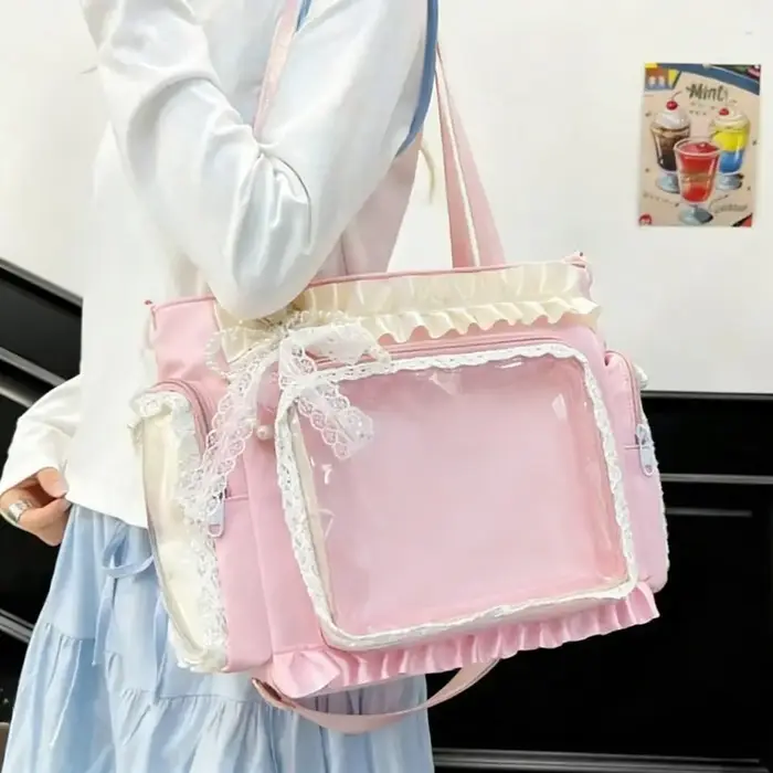 Nouveau sac Ita japonais Y2K transparent grande capacité